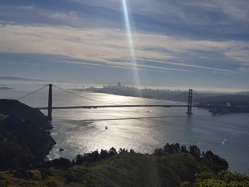 San Francisco Skyline and Golden Gate Bridge